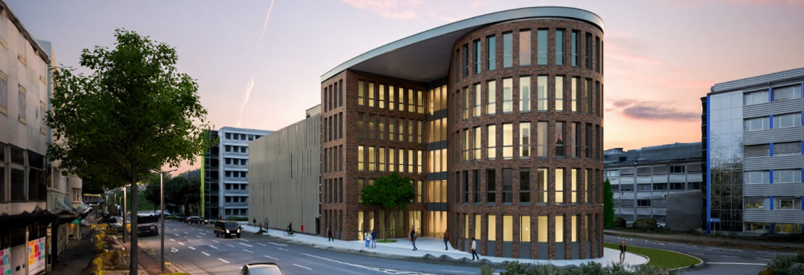 Erweiterungsgebäude Kreishaus mit Parkhaus / Wetzlar