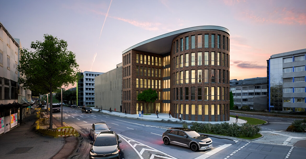 Erweiterungsbau der Kreisverwaltung Wetzlar Außenansicht