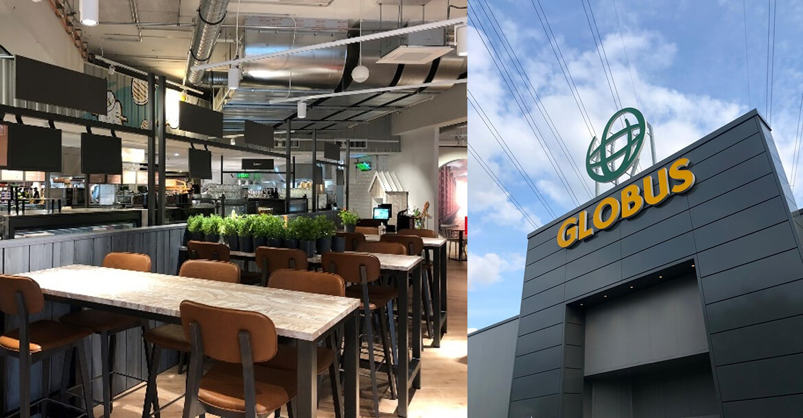 Außenansicht des GLOBUS-Marktes Hamburg-Lurup