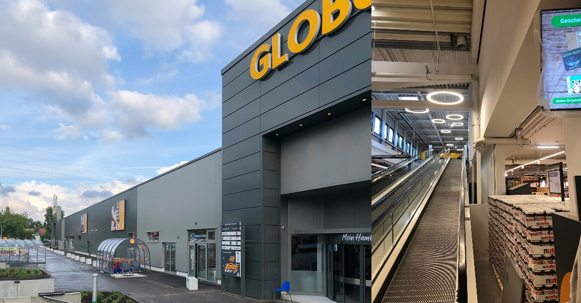 Modernes Supermarktgebäude