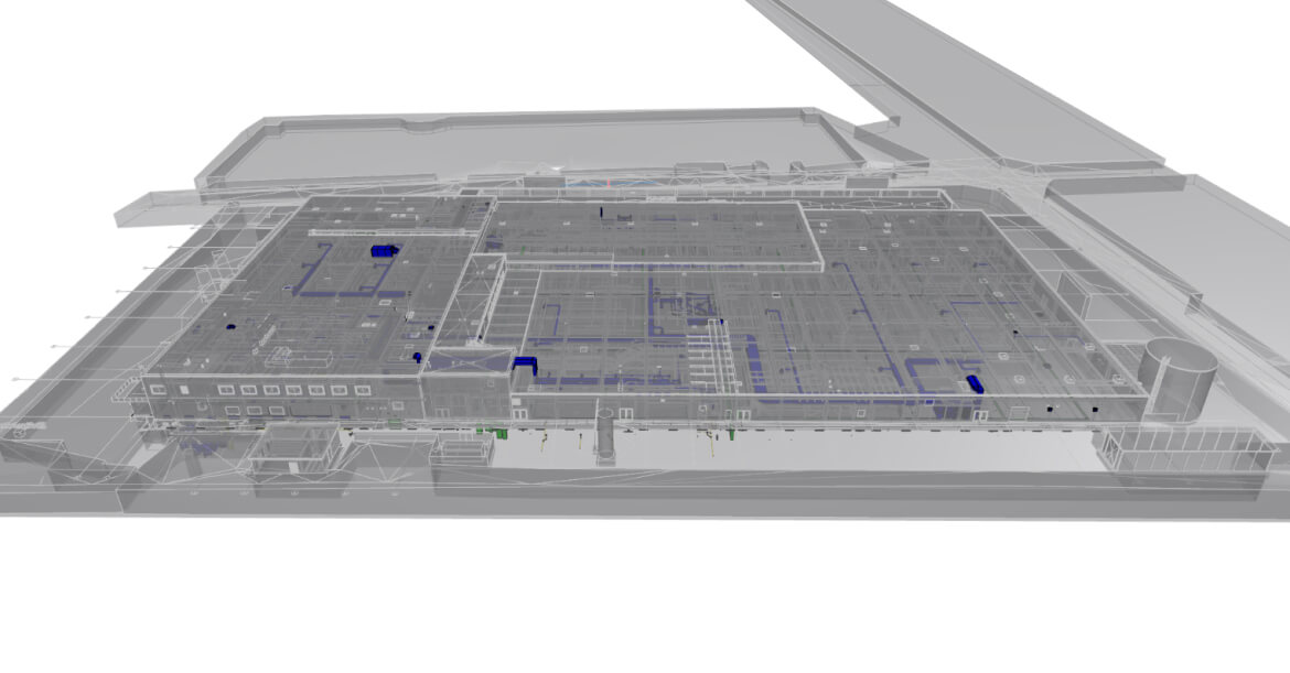 Energieeffizienter Supermarkt mit PV-Dachsystem